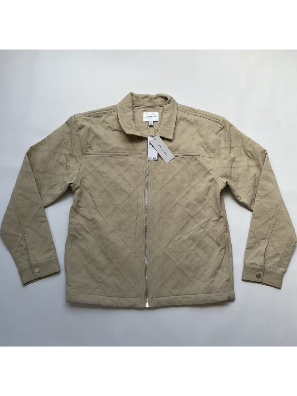 $98 Jason Wu Men’s Jacket Full Zip In Khaki Size M